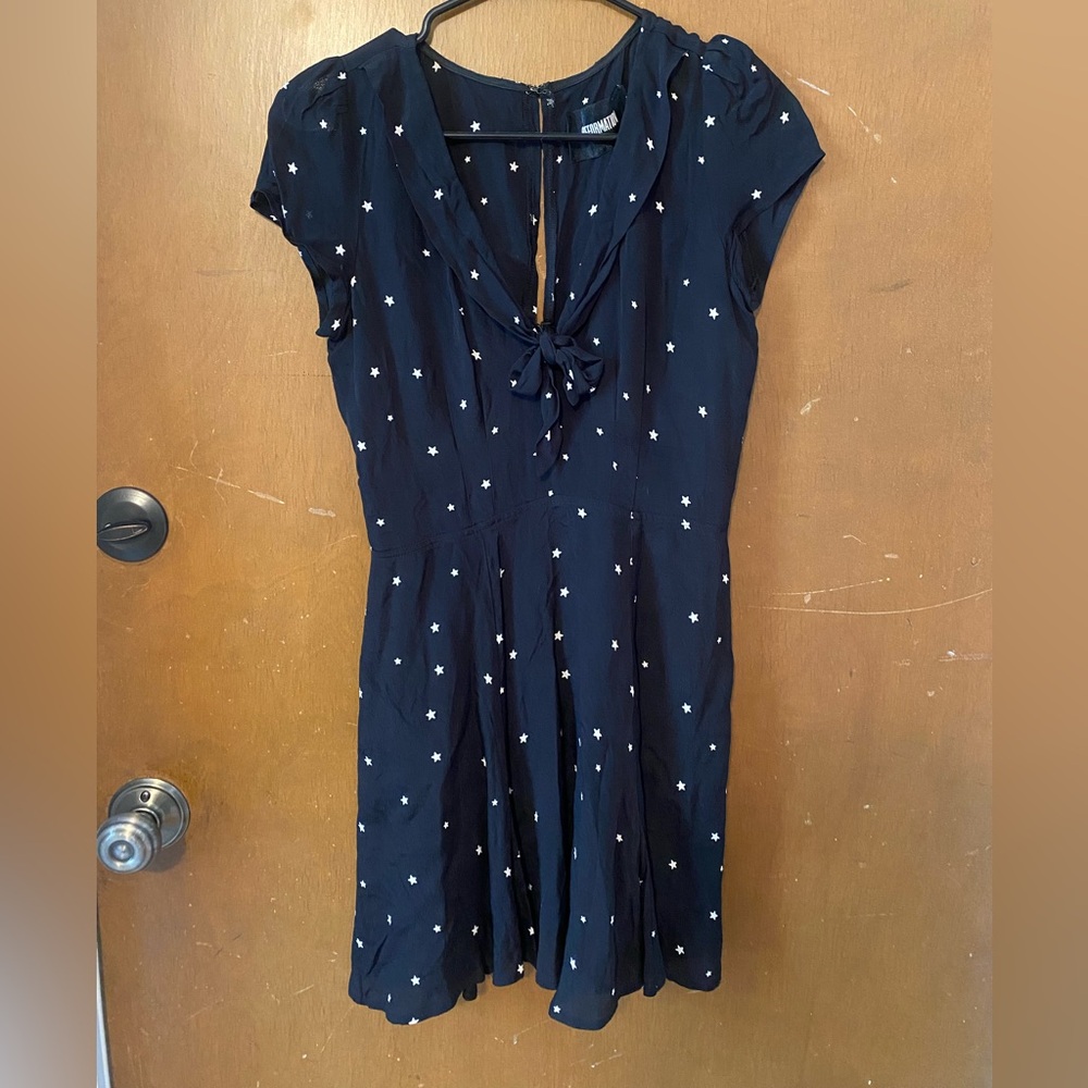 Reformation Black and White Mini Sundress